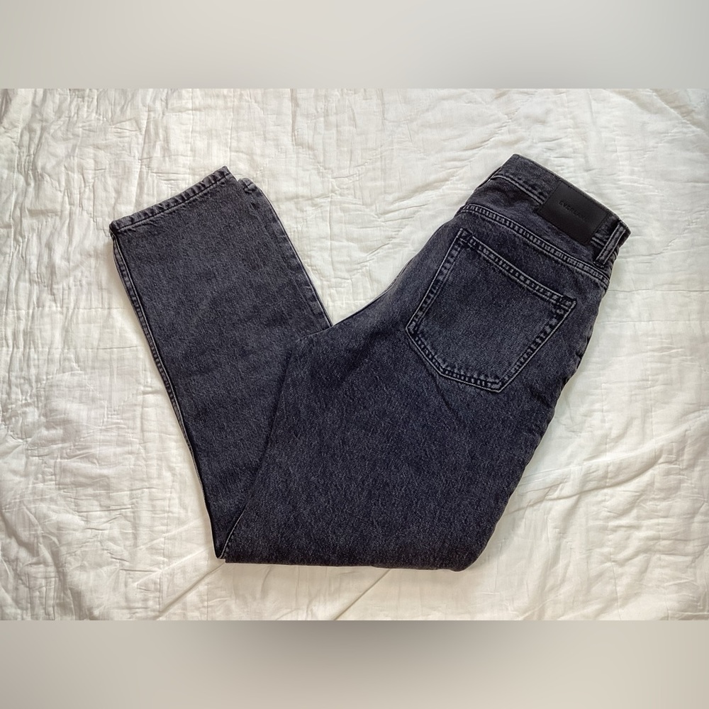 Everlane The 90’s Cheeky Jean Organic Cotton Distressed Black 29 Reg